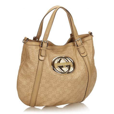 Gucci Borsa a Mano Vintage in Pelle Col. Marrone 